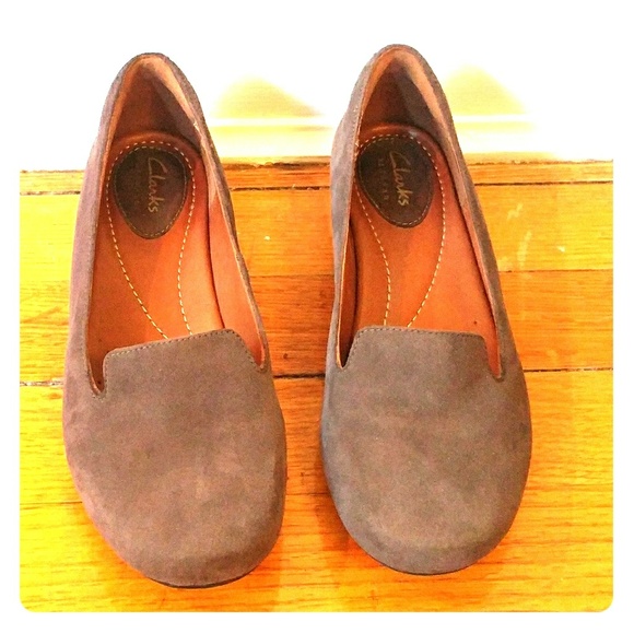 clarks wedge loafers
